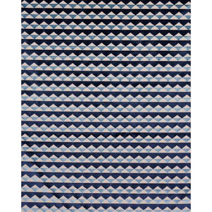 Schumacher Ridge Line Velvet Fabric 81820 / late Blue