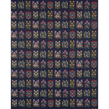 Load image into Gallery viewer, Schumacher Annika Floral Tapestry Fabric 81971 / Multi On Navy