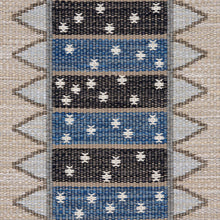 Load image into Gallery viewer, Schumacher Noor Kilim Stripe Fabric 81982 / Indigo