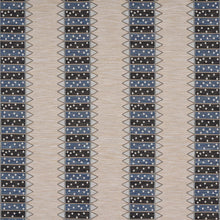 Load image into Gallery viewer, Schumacher Noor Kilim Stripe Fabric 81982 / Indigo