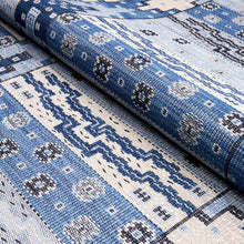 Load image into Gallery viewer, Schumacher Fairuza Flatweave Fabric 81991 / Denim