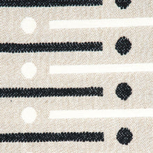 Load image into Gallery viewer, Schumacher Serapo Rustic Weave Fabric 82000 / Carbon &amp; Ivory