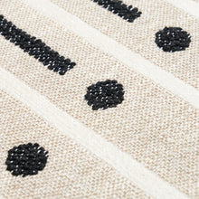 Load image into Gallery viewer, Schumacher Serapo Rustic Weave Fabric 82000 / Carbon &amp; Ivory