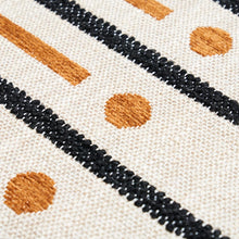 Load image into Gallery viewer, Schumacher Serapo Rustic Weave Fabric 82001 / Carbon &amp; Ochre