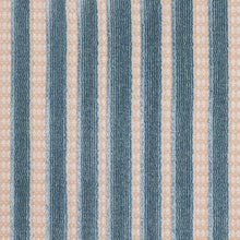 Load image into Gallery viewer, Schumacher Chimay Stripe Velvet Fabric 82150 / Ciel
