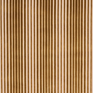Schumacher Chimay Stripe Velvet Fabric 82151 / Bronze