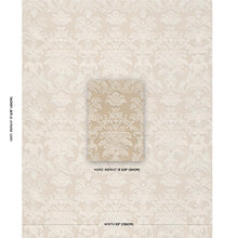 Load image into Gallery viewer, Schumacher Limbourg Damask Velvet Fabric 82161 / Pearl