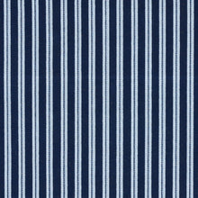 Load image into Gallery viewer, Schumacher Benson Stripe Épinglé Fabric 82180 / Navy