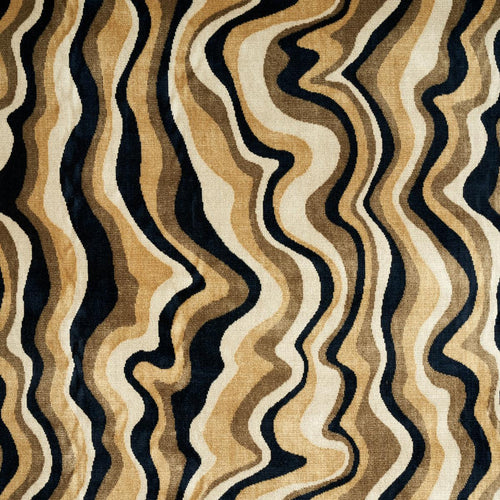 Schumacher Swirl Velvet Fabric 82411 / Neutral