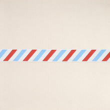 Load image into Gallery viewer, Schumacher Airmail II Indoor/Outdoor Tape Trim 82430 / Red And Blue