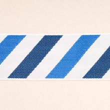 Load image into Gallery viewer, Schumacher Airmail II Indoor/Outdoor Tape Trim 82431 / Blue And Blue