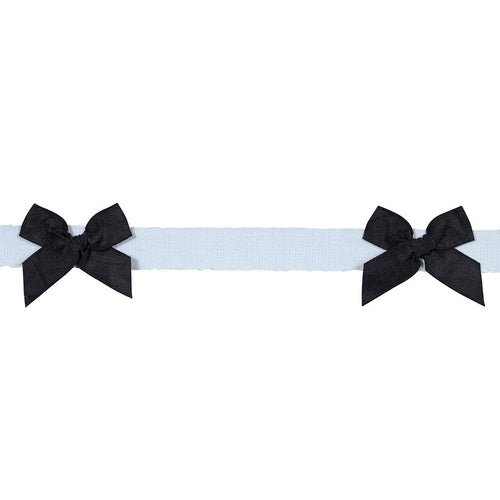 Schumacher Claudia Tape Trim 82470 / Black On Sky