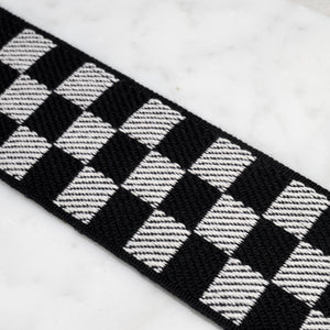 Schumacher Zee Tape Medium Trim 82480 / Black & Ivory