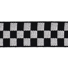 Load image into Gallery viewer, Schumacher Zee Tape Medium Trim 82480 / Black &amp; Ivory