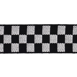Schumacher Zee Tape Medium Trim 82480 / Black & Ivory