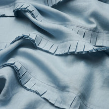 Load image into Gallery viewer, Schumacher Dorothy Pleated Linen Fabric 82652 / Chambray