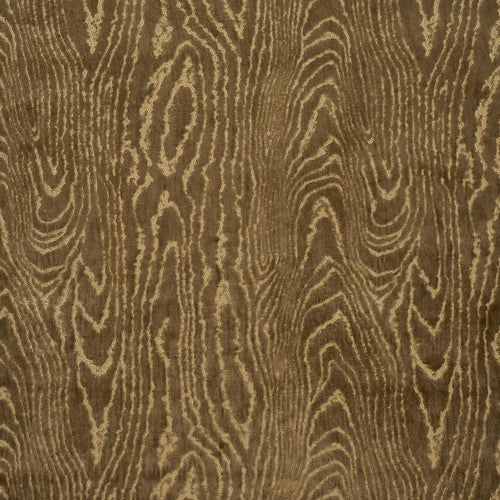 Schumacher Marisa Moire Velvet Fabric 82750 / Camel