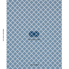 Load image into Gallery viewer, Schumacher Bamboo Trellis Indoor/Outdoor Fabric 82762 Navy