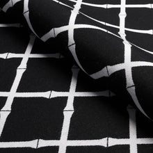Load image into Gallery viewer, Schumacher Bamboo Trellis Indoor/Outdoor Fabric 82763 Black