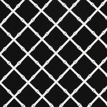 Load image into Gallery viewer, Schumacher Bamboo Trellis Indoor/Outdoor Fabric 82763 Black