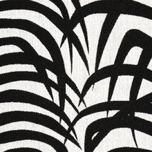 Load image into Gallery viewer, Schumacher Zebra Palm Woven Indoor/Outdoor Fabric 82782 Black
