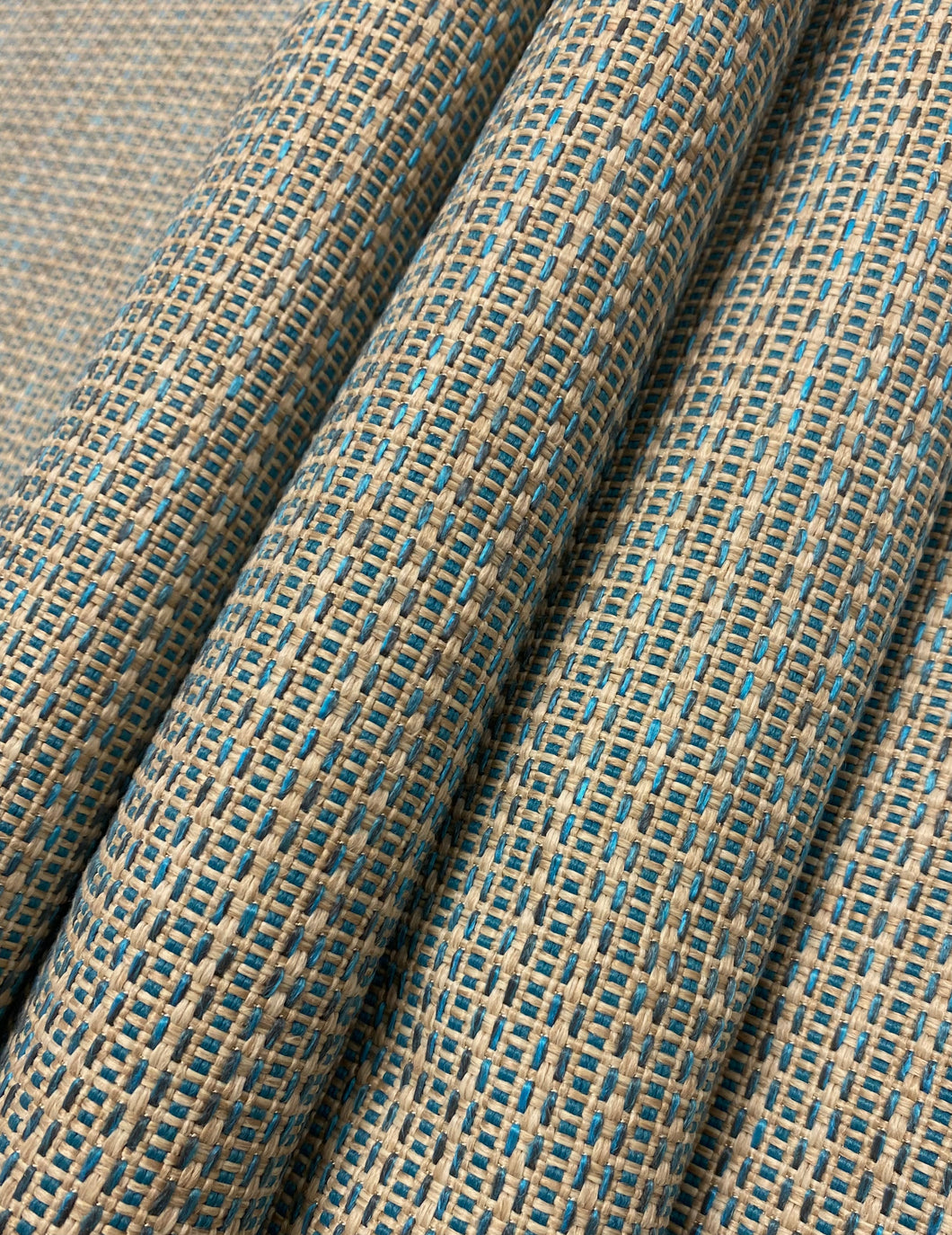 Teal Woven Upholstery Fabric for Furniture - Teal Taupe Tweed order Durable Fabric - Blue Taupe Woven Furniture Fabric - Turquoise Tweed Fabric