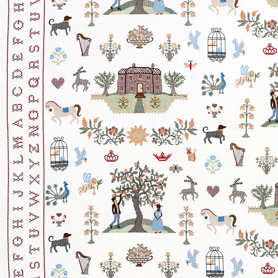 Schumacher Merrifield Sampler Fabric 82890 / Document