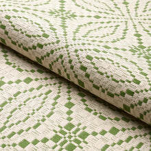 Load image into Gallery viewer, Schumacher Francestown Coverlet Fabric 82910 / Leaf