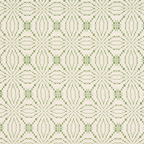 Schumacher Francestown Coverlet Fabric 82910 / Leaf