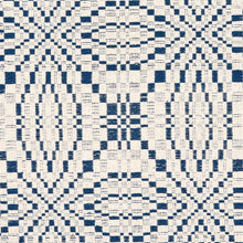 Load image into Gallery viewer, Schumacher Francestown Coverlet Fabric 82911 / Navy