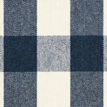 Load image into Gallery viewer, Schumacher Dutton Buffalo Check Fabric 82940 / Navy