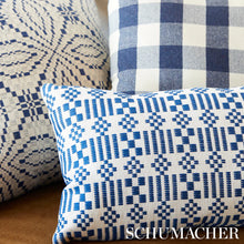 Load image into Gallery viewer, Schumacher Dutton Buffalo Check Fabric 82940 / Navy