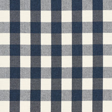 Load image into Gallery viewer, Schumacher Dutton Buffalo Check Fabric 82940 / Navy