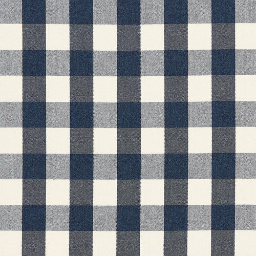 Schumacher Dutton Buffalo Check Fabric 82940 / Navy