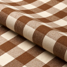 Load image into Gallery viewer, Schumacher Dutton Buffalo Check Fabric 82942 / Coffee