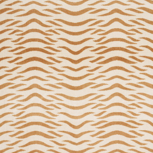 Schumacher Sabi Tiger Velvet Fabric 82951 / Camel