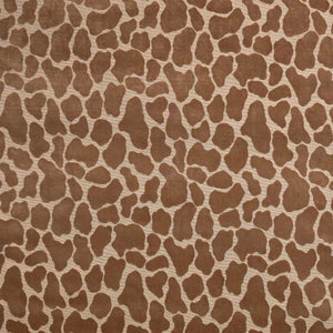 Schumacher Giraffe Velvet Fabric 82970 / Safari