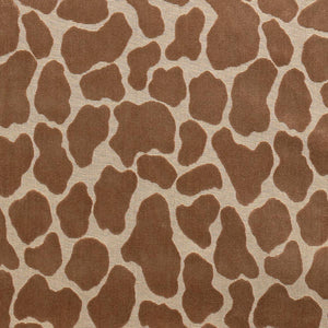 Schumacher Giraffe Velvet Fabric 82970 / Safari