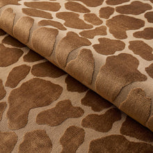 Load image into Gallery viewer, Schumacher Giraffe Velvet Fabric 82970 / Safari