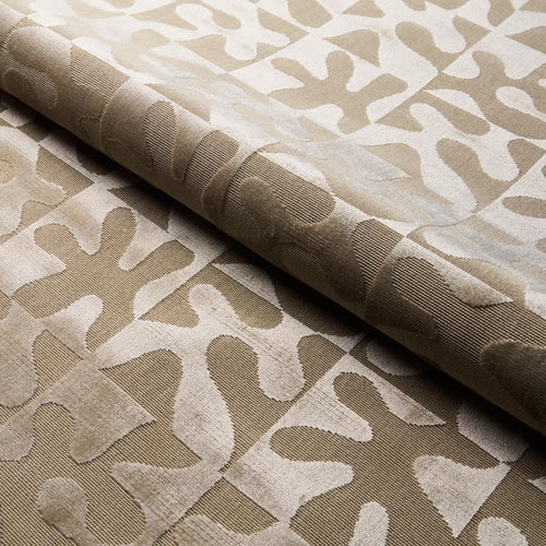 Schumacher Modern Dance Velvet Fabric 82991 / Champagne