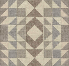 Load image into Gallery viewer, Beige Geometric Brown Abstract Matelasse Upholstery Fabric