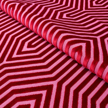 Load image into Gallery viewer, Schumacher Vanderbilt Velvet Fabric 83001 Fuchsia