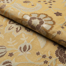 Load image into Gallery viewer, Schumacher Alessia Floral Fabric 83131 Gold