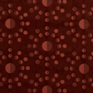 Schumacher Moon Phase Velvet Fabric 83191 / Red
