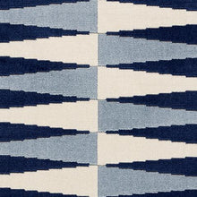 Load image into Gallery viewer, Schumacher Backgammon Cut Velvet  Fabric 83200  / Blue