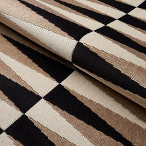 Schumacher Backgammon Cut Velvet Fabric 83201  / Neutral