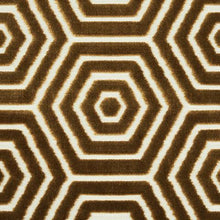 Load image into Gallery viewer, Schumacher Bees Knees Cut Velvet Fabric  83210 / Gold