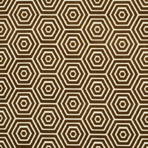 Schumacher Bees Knees Cut Velvet Fabric  83210 / Gold