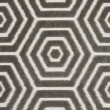 Load image into Gallery viewer, Schumacher Bees Knees Cut Velvet Fabric 83212 / Grey