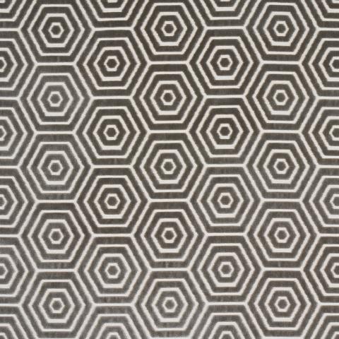 Schumacher Bees Knees Cut Velvet Fabric 83212 / Grey